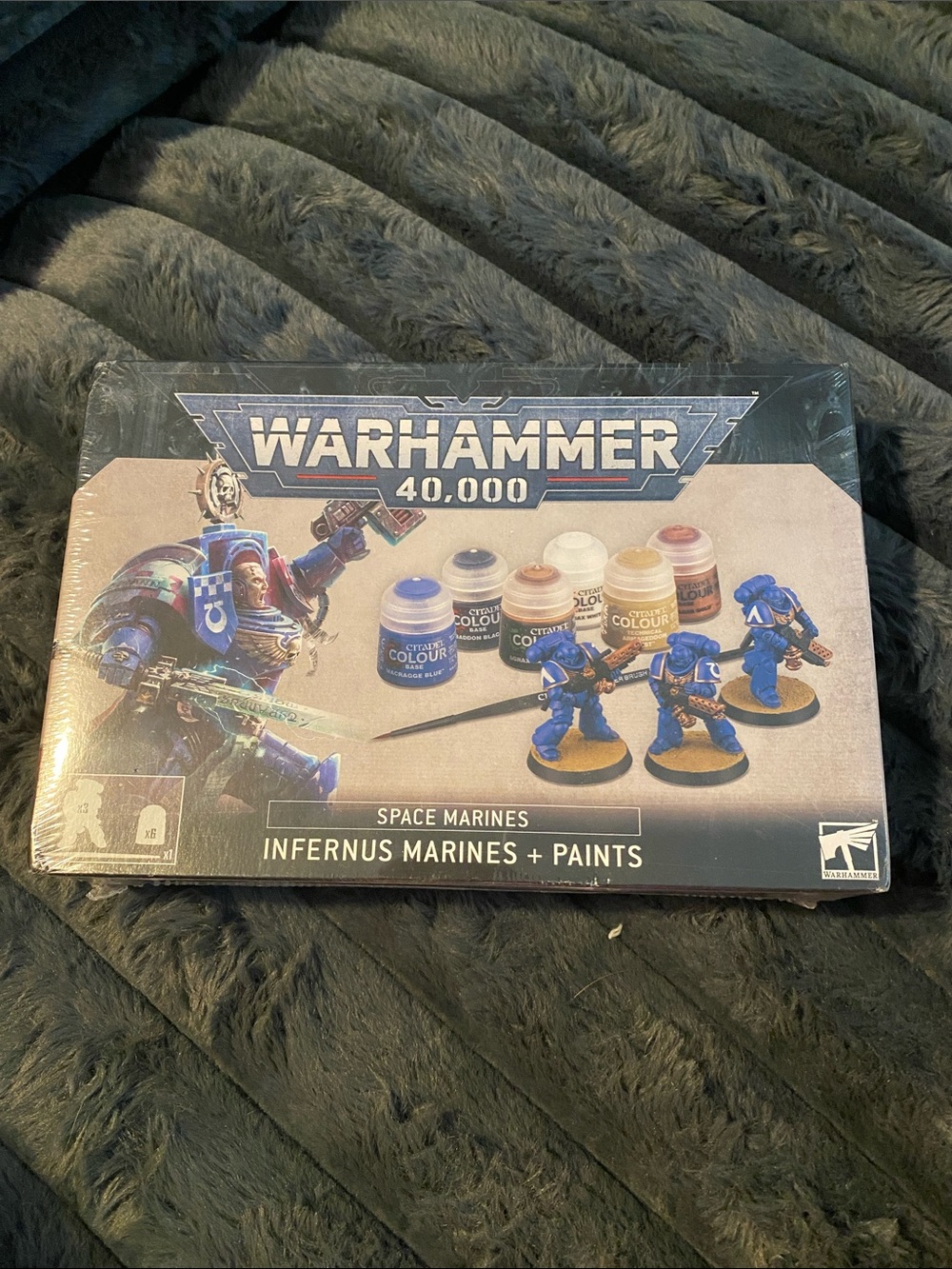 Warhammer 40,000 Infernus Space Marines + Paints - Blue